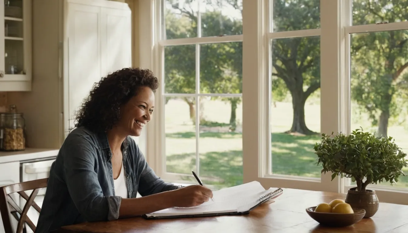 A homeowner reviewing tree removal estimates at a kitchen table